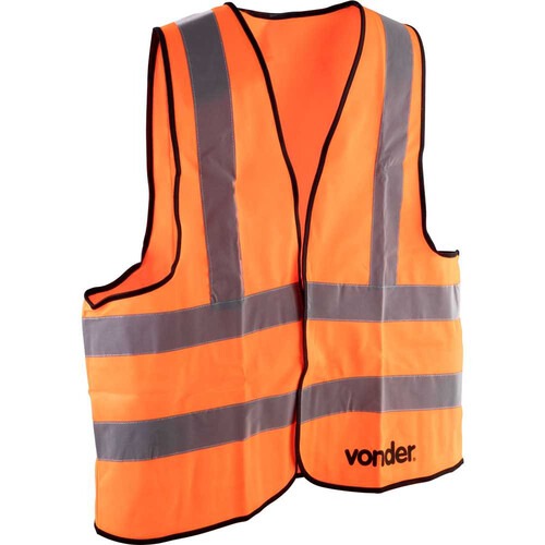 Colete refletivo tipo blus�o sem bolso laranja - CV 103