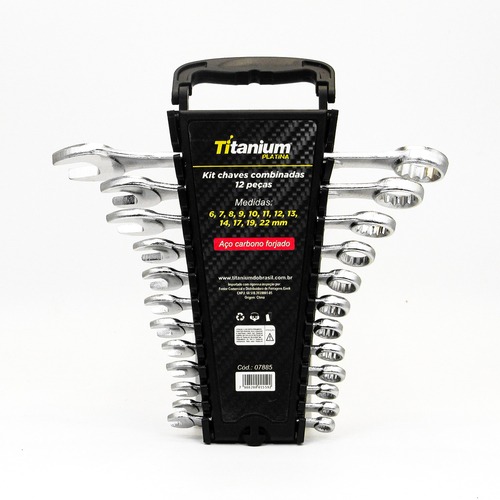  Jogo de chave combinada 6 a 22 mm com 12 pe�as - 7885