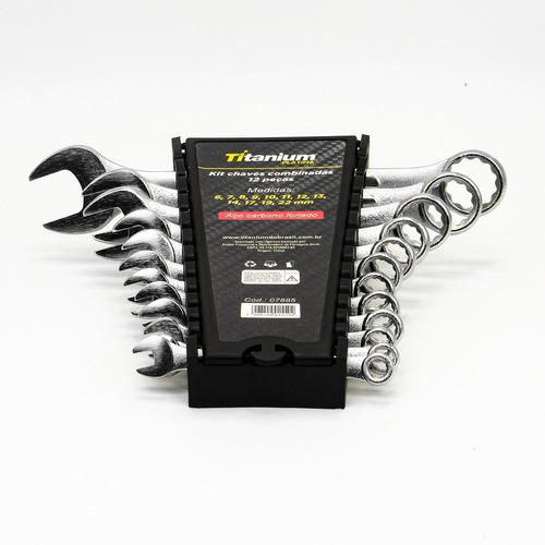  Jogo de chave combinada 6 a 22 mm com 12 pe�as - 7885