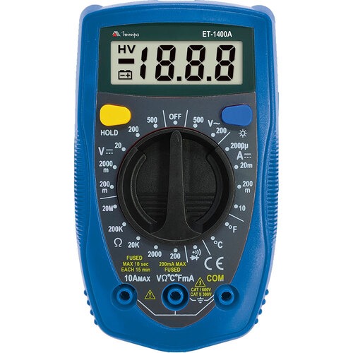 Mult�metro digital port�til 500V AC/DC - ET-1110C