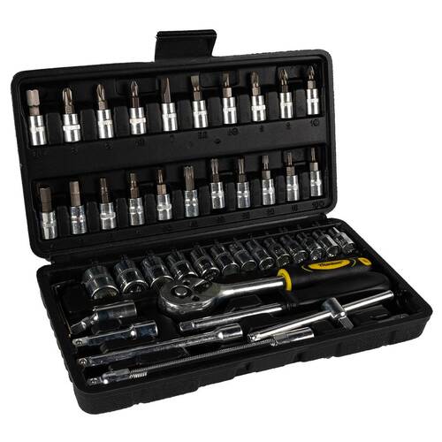 Jogo de soquete sextavado 4 a 14 mm encaixe 1/4