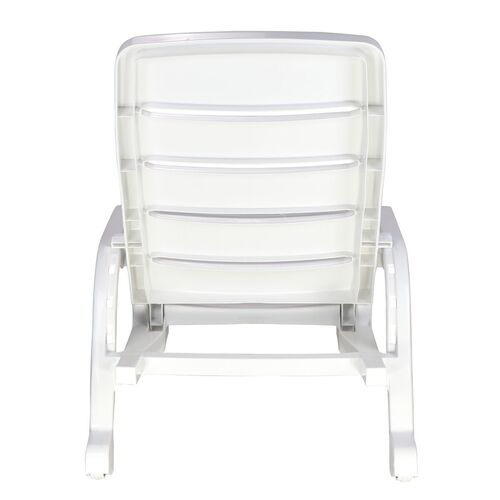 Kit 4 Espregui�adeiras em polipropileno 4 posi��es branca - Leblon