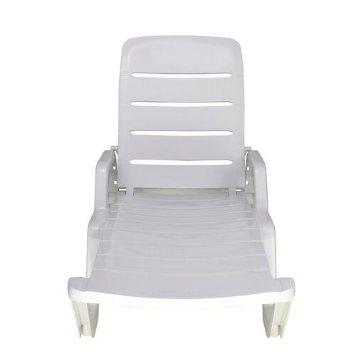 Kit 2 Espregui�adeiras em polipropileno 4 posi��es branca - Leblon