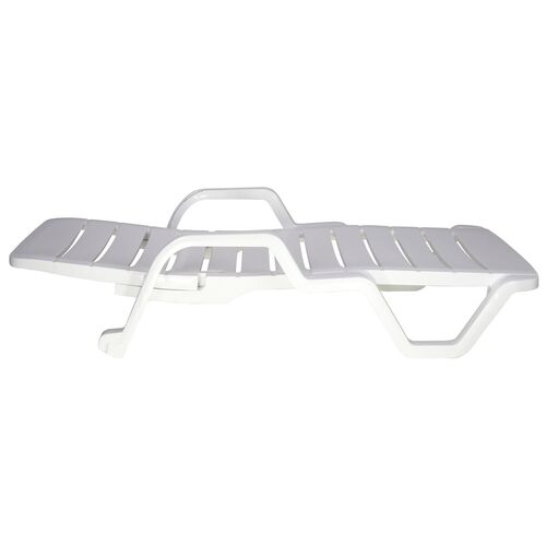 Kit 2 Espregui�adeiras em polipropileno 4 posi��es branca - Leblon