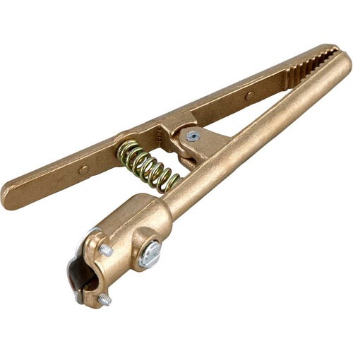 Garra negativa de bronze para solda 500A