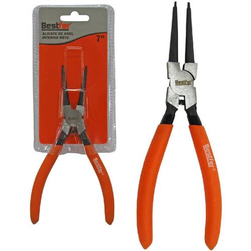 Alicate para an�is interno bico reto 7