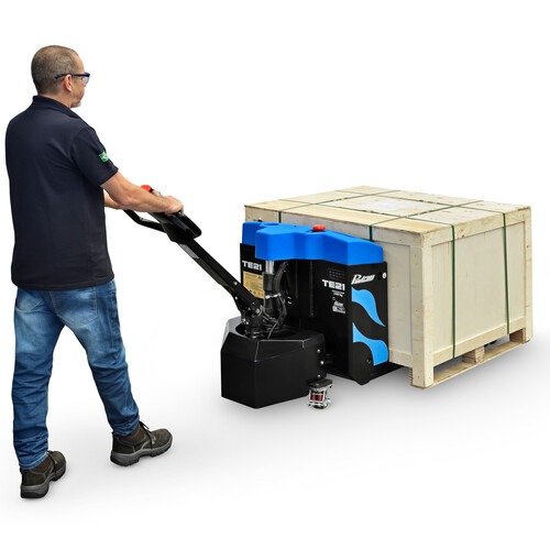 Transpalete el�trico tracionado 2100 kg 680 x 1150 mm com carregador e bateria - TE21