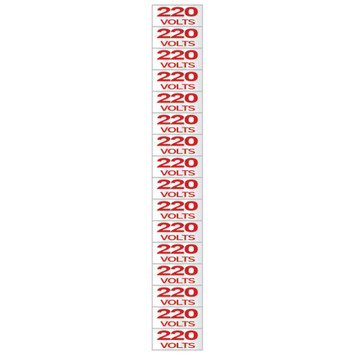 Etiqueta sinalizadora de voltagem 220 volts - 100CP