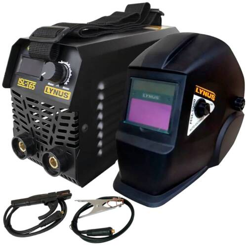 Inversora de solda 120A eletrodo e Tig DC ISL165S + Máscara de solda automática ton. 9 a 13 MSL-5000 220V Inversora de solda 120A eletrodo e Tig DC ISL165S + Máscara de solda automática ton. 9 a 13 MSL-5000 220V