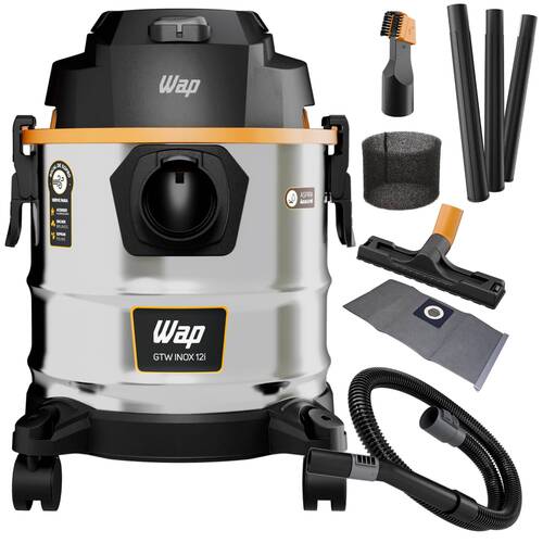 Aspirador de pó e líquido 1600W 12 litros com função soprador - GTW INOX 12i 220V Aspirador de pó e líquido 1600W 12 litros com função soprador - GTW INOX 12i 220V