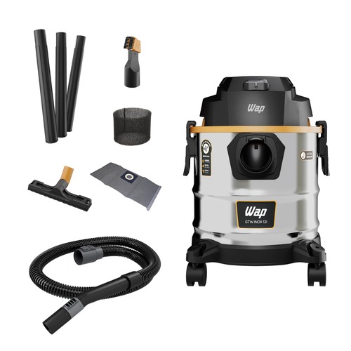 Aspirador de pó e líquido 1600W 12 litros com função soprador - GTW INOX 12i 220V Aspirador de pó e líquido 1600W 12 litros com função soprador - GTW INOX 12i 220V