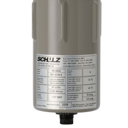 P�s Filtro de ar coalescente 47 p�s 1/2