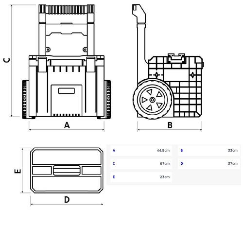 Caixa pl�stica modular para ferramentas 17