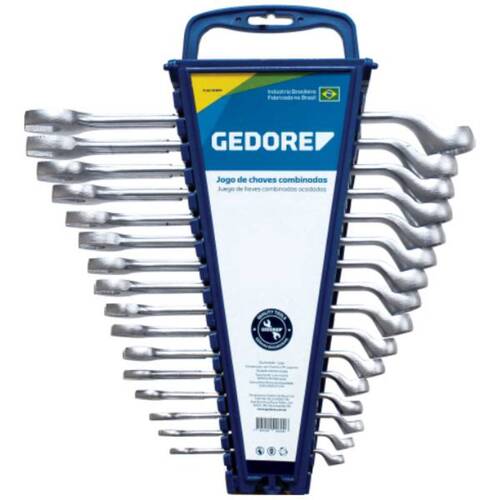 Jogo de chave combinada 1/4 a 1.1/4