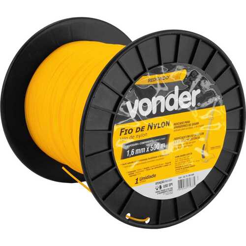 Fio de nylon para aparador de grama 1,6 mm x 500 m