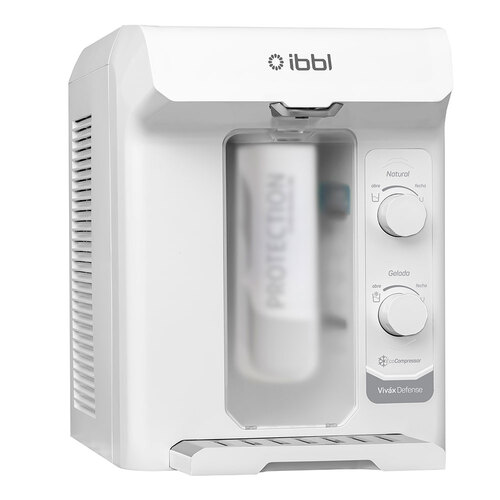 Purificador de �gua natural e gelada com compressor Branco - Viv�x Defense  110V