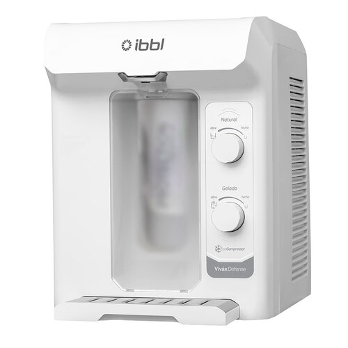 Purificador de �gua natural e gelada com compressor Branco - Viv�x Defense  110V