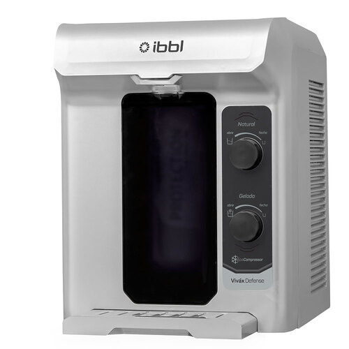 Purificador de �gua natural e gelada com compressor Prata - Viv�x Defense  220V