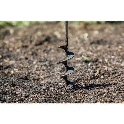 Broca aspiral para jardim 45 mm x 450 mm uso com furadeira