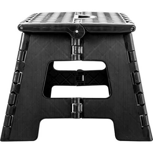 Banqueta pl�stica dobr�vel preta altura 220 mm 
