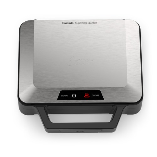 Sanduicheira Grill antiaderente 1000W Inox - OSAN500  220V