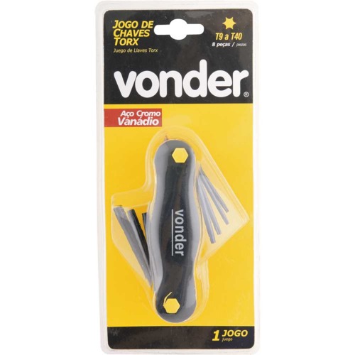 Jogo de chave hexalobular em arma��o T9 a t-40 com 8 pe�as - 35.73.009.040