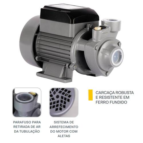 Motobomba perif�rica 1/2 hp vaz�o de 33 L/min 32374 - RZ-BP05/M2  220V