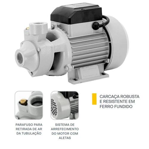 Motobomba perif�rica 1 hp vaz�o de 52 L/min 32376 - RZ-BP10/M2  220V
