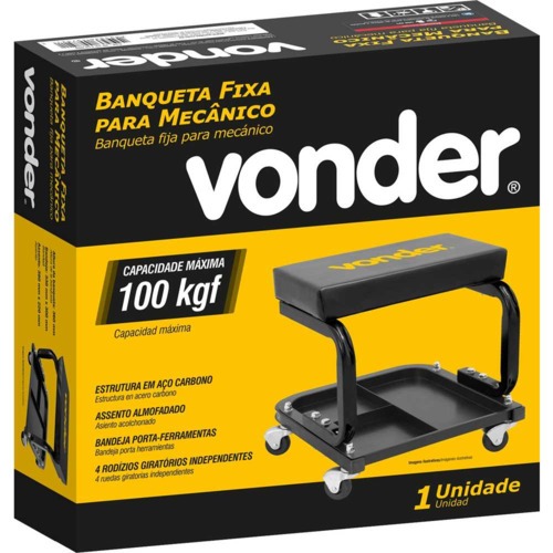 Banqueta fixa almofadada para mecânico Banqueta fixa almofadada para mecânico