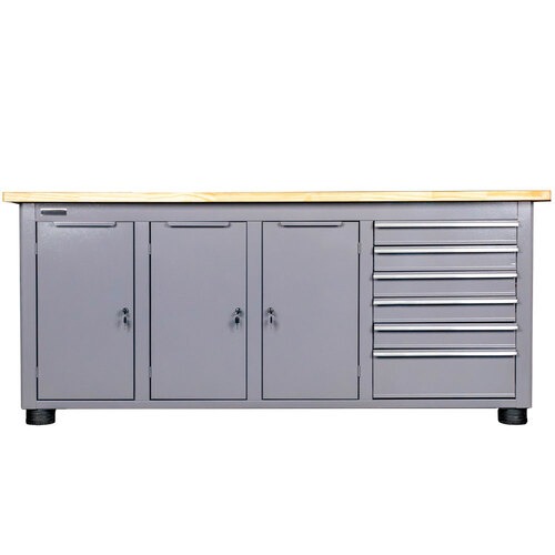 Bancada fechada com 6 gavetas e 3 portas - RLL-214