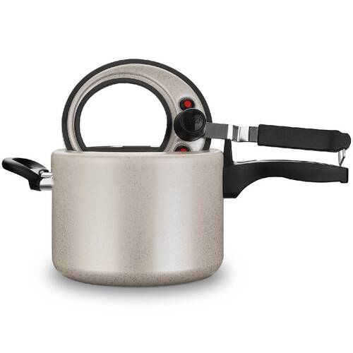 Panela de pressão 4,5 litros com visor baunilha - 1278 Panela de pressão 4,5 litros com visor baunilha - 1278