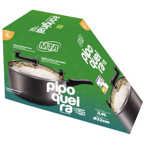 Pipoqueira antiaderente versátil 3,6L com tampa de vidro grafite - 8874 Pipoqueira antiaderente versátil 3,6L com tampa de vidro grafite - 8874