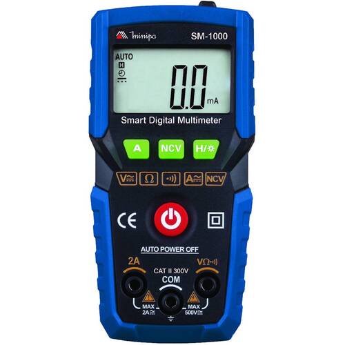 Mult�metro digital port�til 300V CAT II AC/DC - SM-1000
