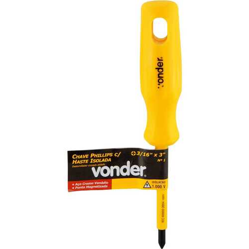 Chave phillips com haste isolada 3/16