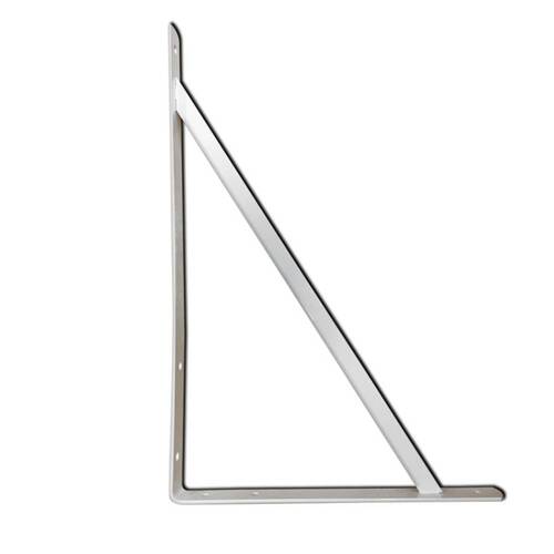 Cantoneira tipo m�o francesa 25 x 30 cm branco capacidade de 170kg