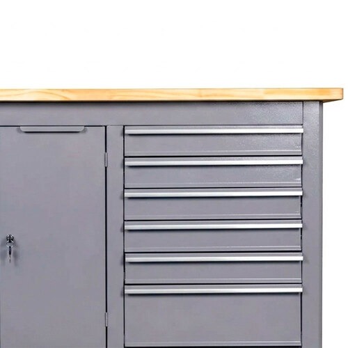 Bancada fechada com 6 gavetas e 2 portas RLL-204