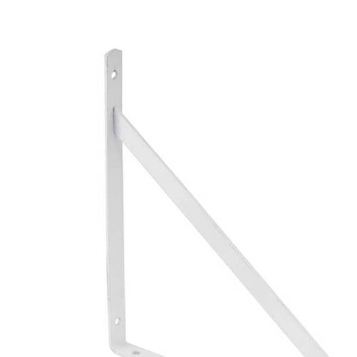 Cantoneira metálica tipo mão francesa 20 cm branca Cantoneira metálica tipo mão francesa 20 cm branca