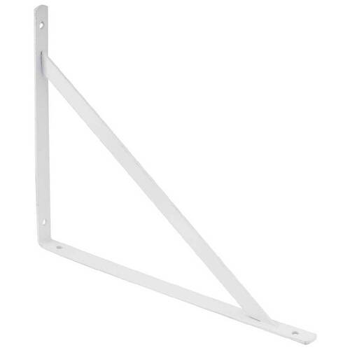 Cantoneira metálica tipo mão francesa 20 cm branca Cantoneira metálica tipo mão francesa 20 cm branca