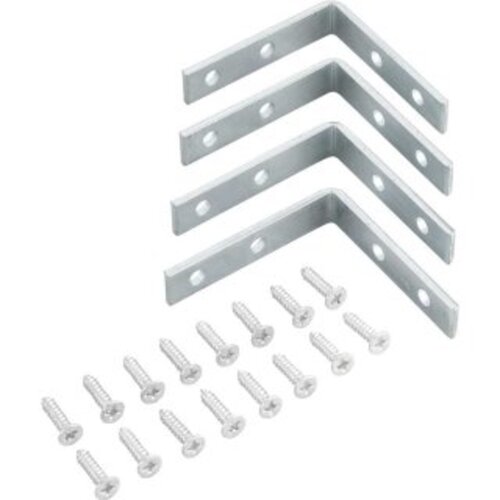 Cantoneira para cortina 5 x 5 cm zincada com 4 pe�as