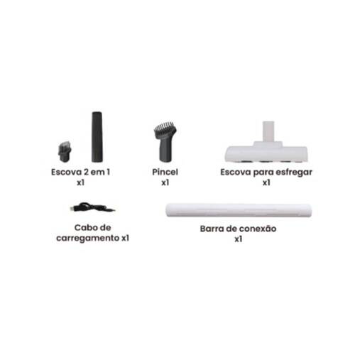 Aspirador de p� port�til 2 em 1 a bateria 7,4V - BOM-7005