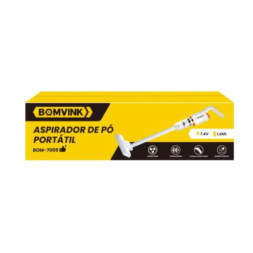 Aspirador de p� port�til 2 em 1 a bateria 7,4V - BOM-7005