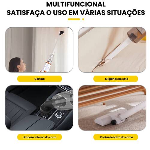 Aspirador de p� port�til 2 em 1 a bateria 7,4V - BOM-7005