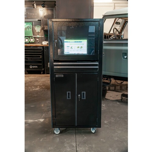 Rack fechado para computador com visor de acrílico - RLL-29P Rack fechado para computador com visor de acrílico - RLL-29P
