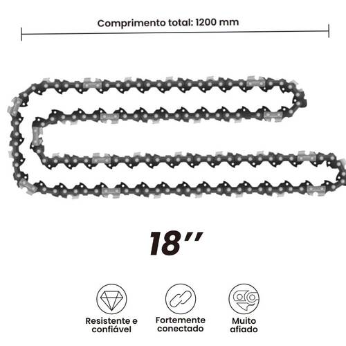 Corrente para motosserra 457 mm - BOM-5628