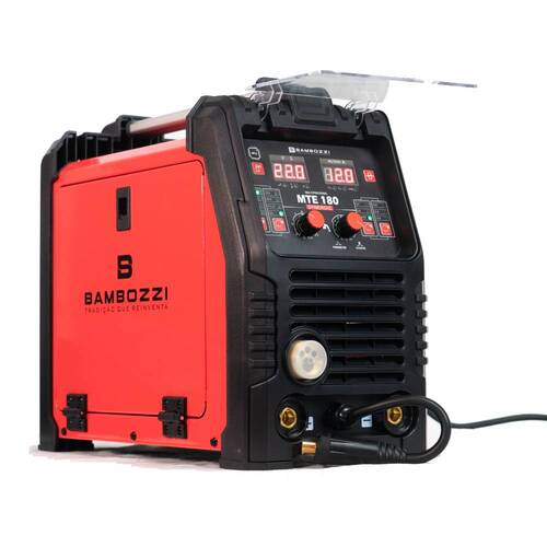 Inversora de solda multiprocesso 180A para Eletrodo Mig e Tig - MTE 180 Synergic  110V/220V