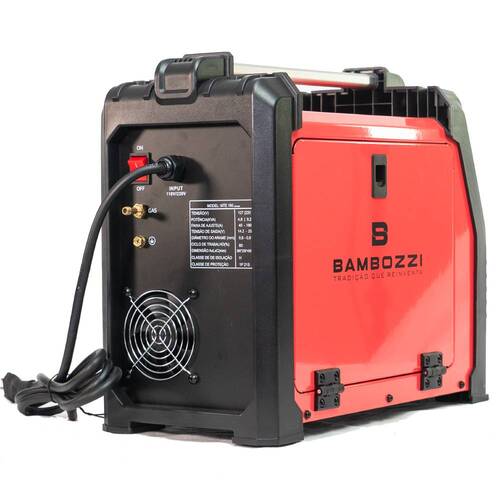 Inversora de solda multiprocesso 180A para Eletrodo Mig e Tig - MTE 180 Synergic  110V/220V