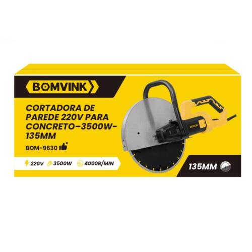 Cortadora de parede el�trica 3500 watts 350 mm - BOM-9630