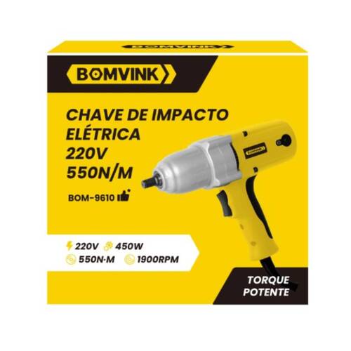 Chave de impacto 450W encaixe 1/2