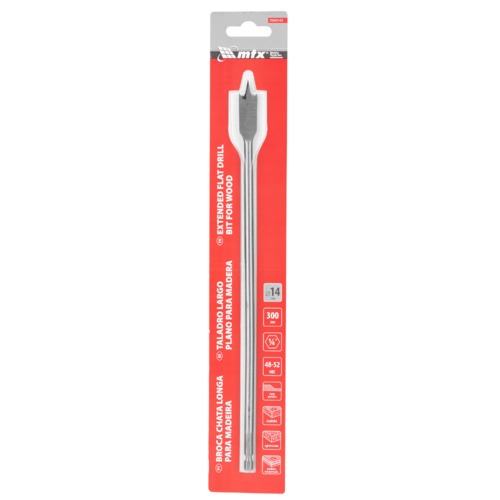 Broca chata longa para madeira 14 x 300 mm - 7040149