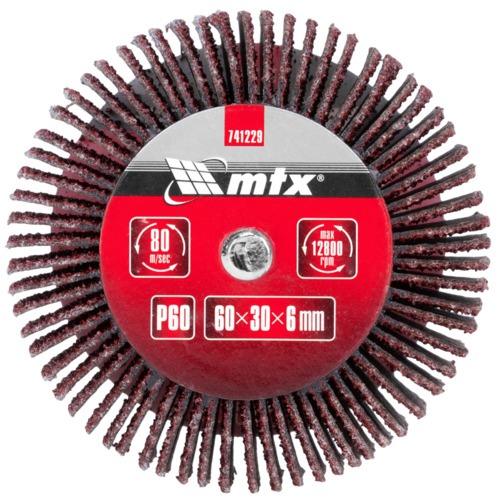 Roda de lixa 60 x 30 mm com haste - 741229